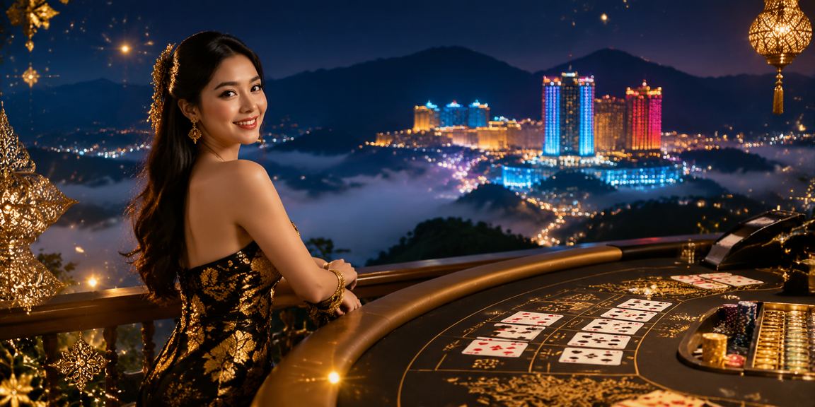 Suasana permainan baccarat bergaya Melayu di Genting Highlands menggambarkan pengalaman kasino langsung di platform 21700